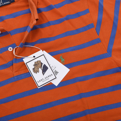 Polo Ralph Lauren 2x Polo Shirts Size M ca. 54.5cm - Blue/Orange Stripes