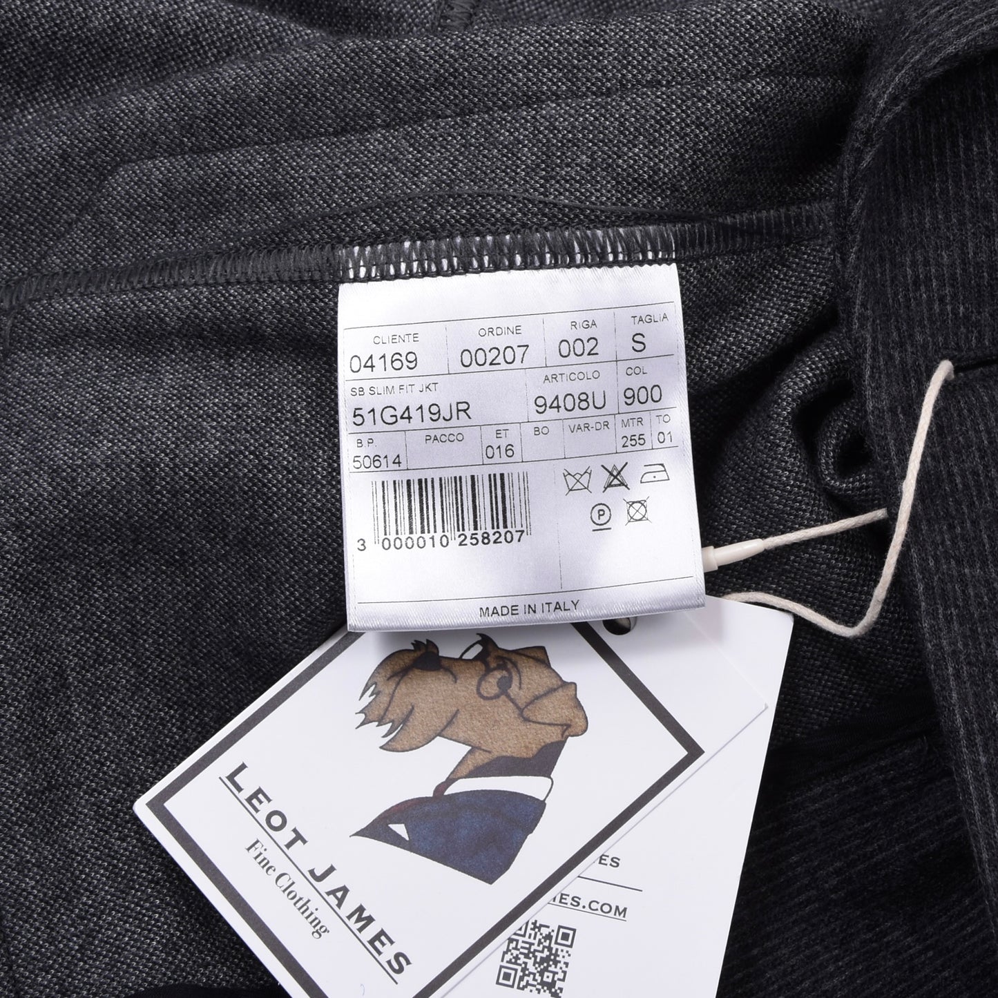 Tonello Unstrukturierte Woll-Baumwoll-T-Jacke Größe S Brust ca. 47,5cm - Grau