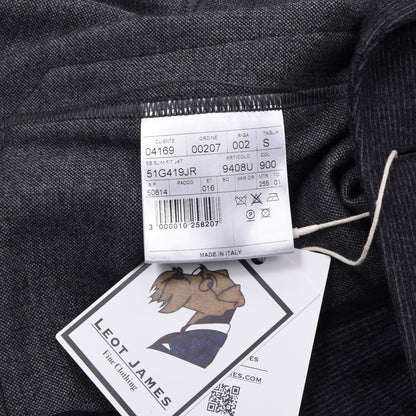 Tonello Unstrukturierte Woll-Baumwoll-T-Jacke Größe S Brust ca. 47,5cm - Grau