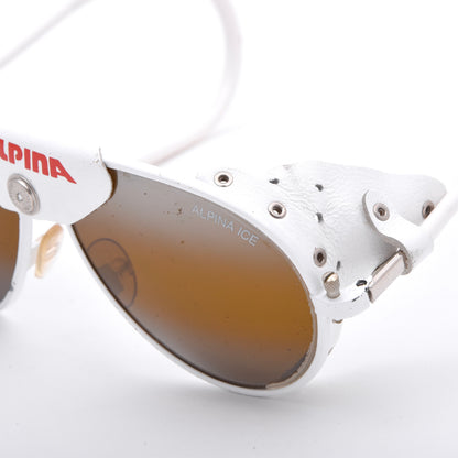 Alpina Ice Vintage Glacier Sunglasses - White