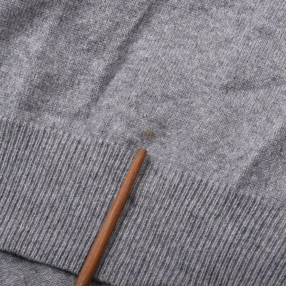 Royal Spencer 50% Silk 50% Cashmere Sweater Size L Chest ca. 54.5cm - Grey