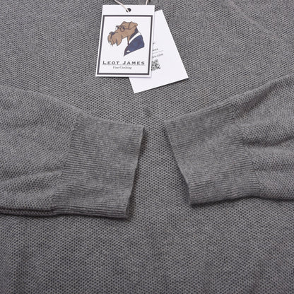 Polo Ralph Lauren Pima Cotton 1/4 Zip Sweater Size M Chest ca. 51cm - Grey