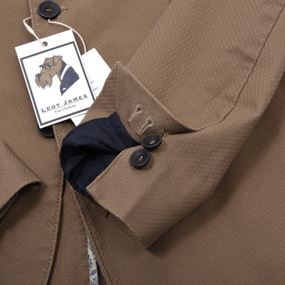 Sisley Unstrukturierte Baumwolljacke Größe 48 Brust ca. 51cm - Hellbraun