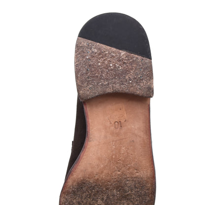 Meermin Wildleder-Slipper Größe 10E – Braun
