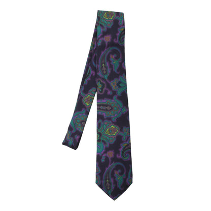 Etro Milano Silk Tie ca. 150cm/8.2cm - Purple Paisley