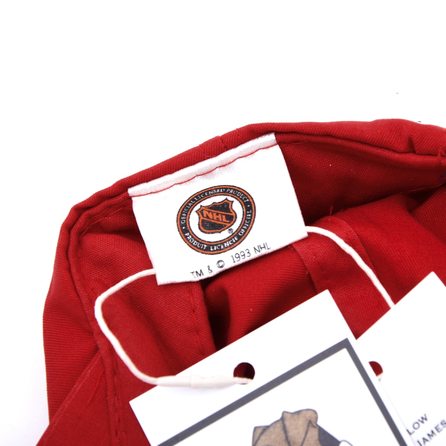 Vintage 1993 Chicago Blackhawks x McDonalds Baseball Kappe Einheitsgröße – Rot