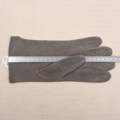 Handschuh Peter Ungefüttert Rehleder Handschuhe Gr. 7,5 - Grau