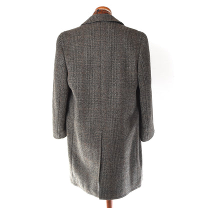 W. & E. Crowther Vintage Tweed Overcoat Size ca. 57cm