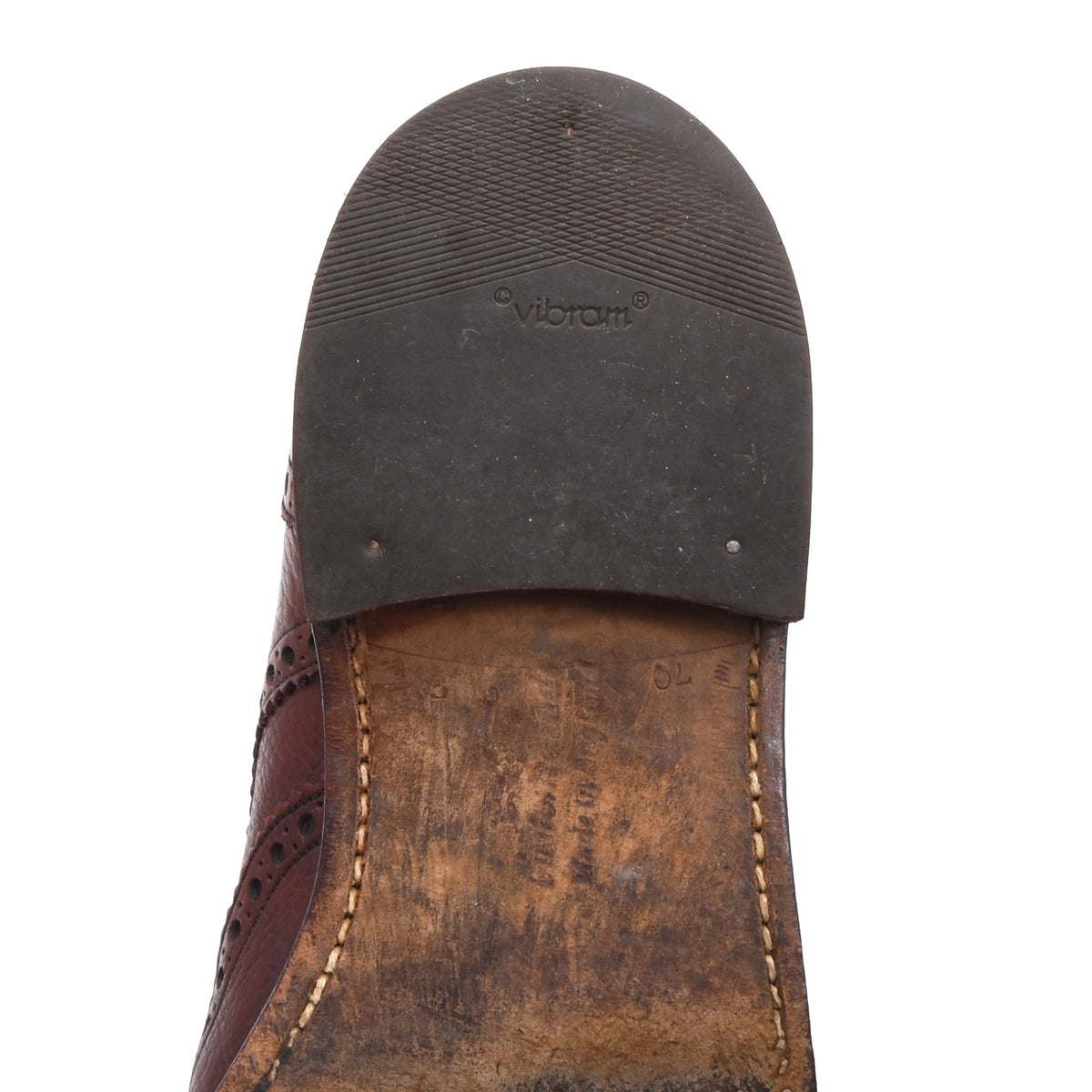 Vintage Church's Ranch Oxhide Brogue Schuhe Gr. 7F – Braun