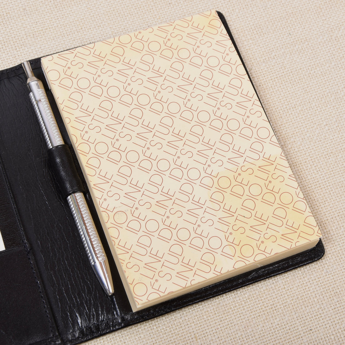 NOS Idé Studio Line x Broelemann Leather Notepad Wallet - Black