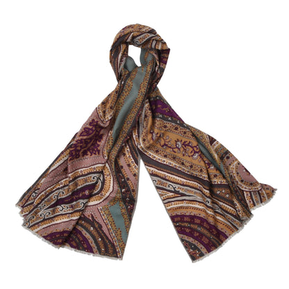 Etro Cashmere-Silk Scarf ca. 164cm - Floral/Paisley