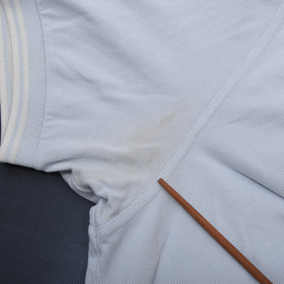 Fred Perry Polo Shirt Size L ca. 54cm - Blue Ombre