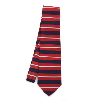 Brooks Brothers 100% Seide Krawatte Made in USA – Marineblau/Rot Streifen