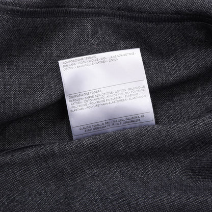 Tonello Unstrukturierte Woll-Baumwoll-T-Jacke Größe S Brust ca. 47,5cm - Grau