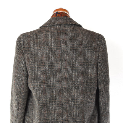 W. & E. Crowther Vintage Tweed Overcoat Size ca. 57cm