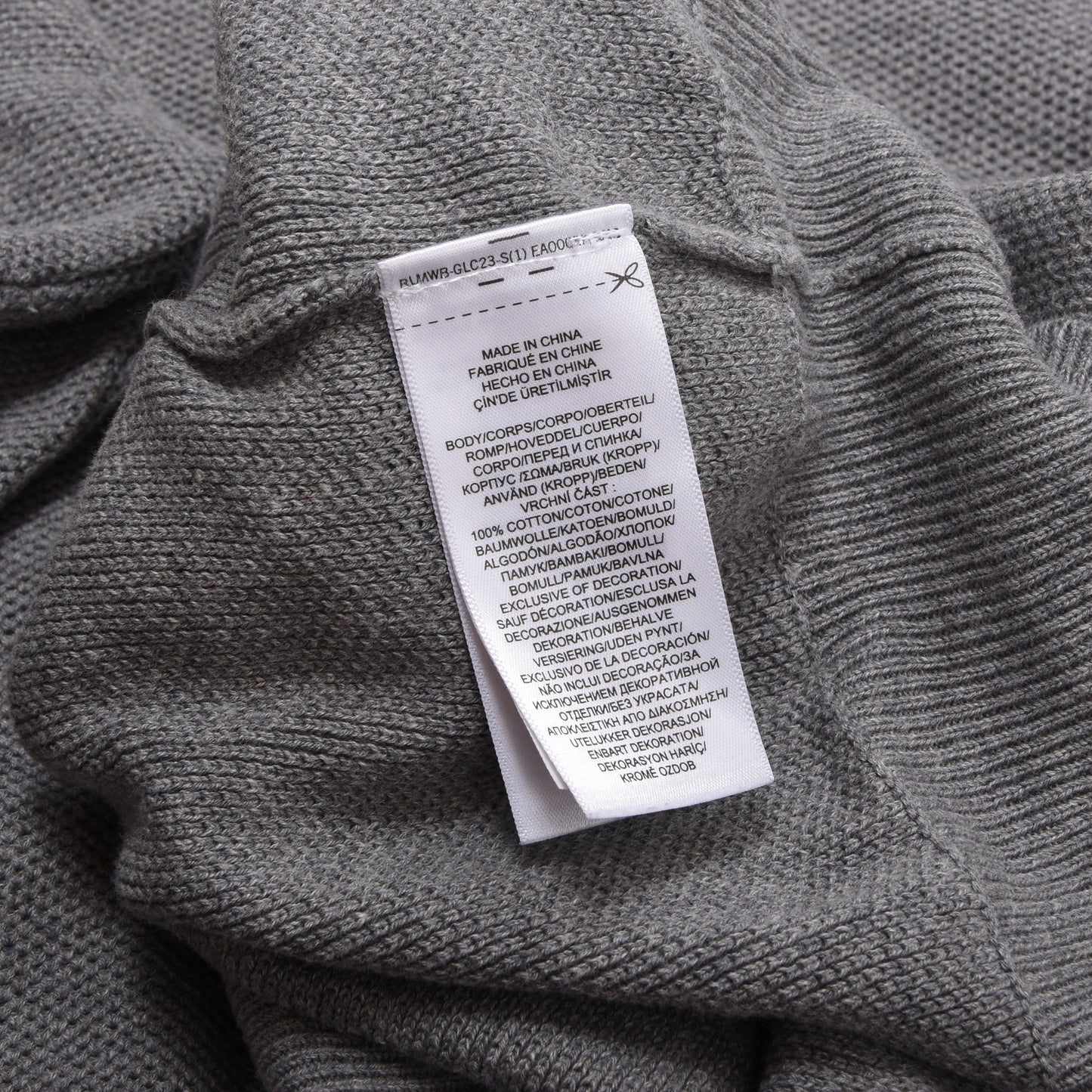 Polo Ralph Lauren Pima Cotton 1/4 Zip Sweater Size M Chest ca. 51cm - Grey