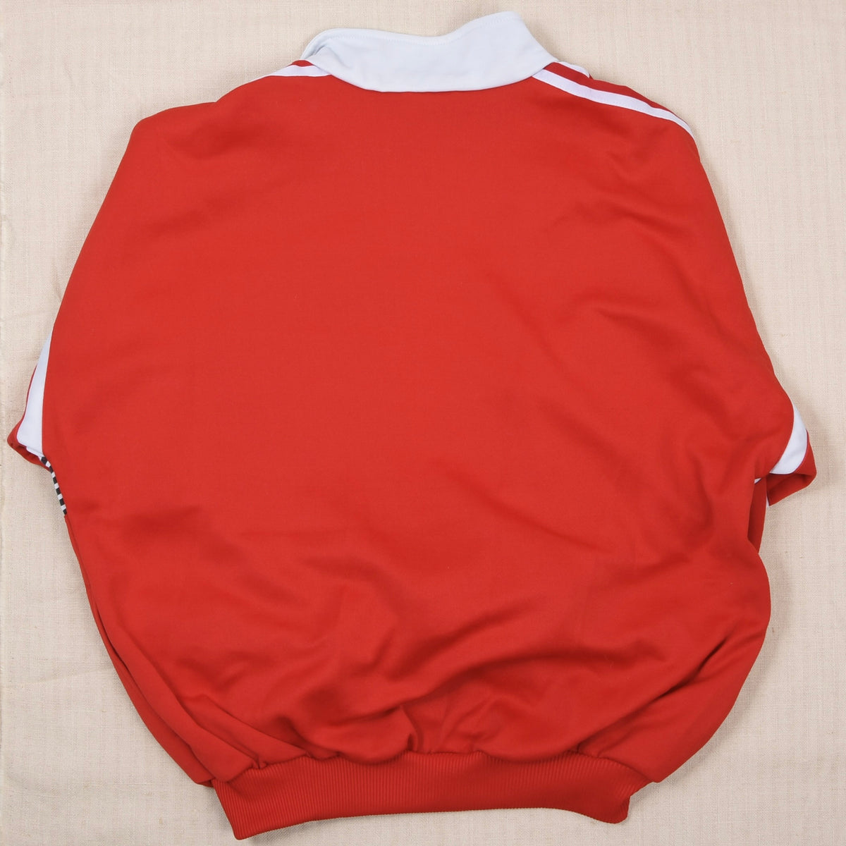 Vintage Silver Label Adidas Trainingsjacke Gr. D5 – Rot/Weiß