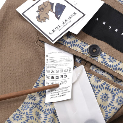 Sisley Unstrukturierte Baumwolljacke Größe 48 Brust ca. 51cm - Hellbraun