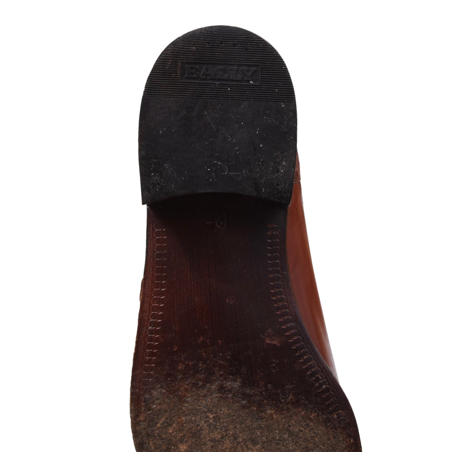 Vintage Bally Schuhe aus Straußenleder, Größe 9 1/2 – Rostbraun