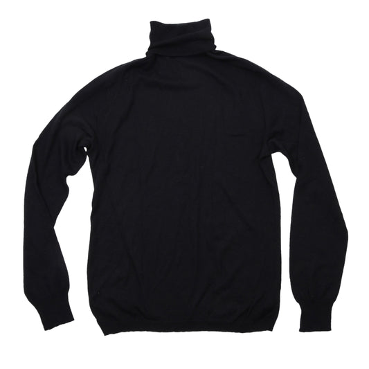Club Monaco Rollkragenpullover aus Wolle, Seide und Kaschmir, Größe S, Brustumfang ca. 48 cm – Schwarz