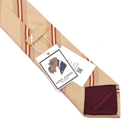 Ermenegildo Zegna Seide Krawatte Made in Italy – Orange-Gelb