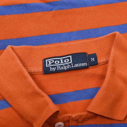 Polo Ralph Lauren 2x Polo Shirts Size M ca. 54.5cm - Blue/Orange Stripes