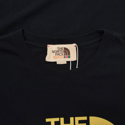 The North Face x Gucci T-Shirt Size L Chest ca. 59.5cm - Black/Yellow