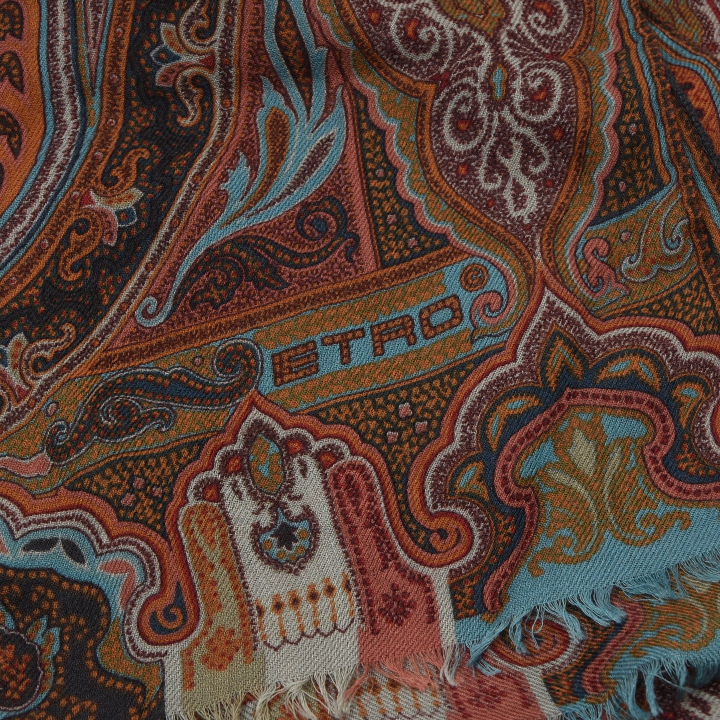 Etro Wool-Silk Scarf ca. 160cm - Paisley