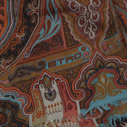 Etro Wool-Silk Scarf ca. 160cm - Paisley