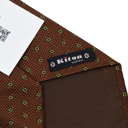 Kiton Napoli Silk Tie ca. 151cm/10cm - Brown