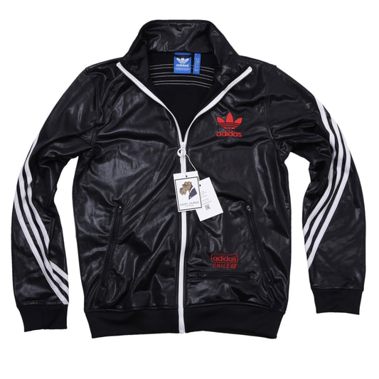 Adidas Chile 62 Shiny Trainingsjacke, Größe S (ca. 50,5 cm) – Schwarz