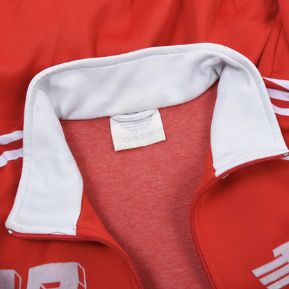 Vintage Silver Label Adidas Trainingsjacke Gr. D5 – Rot/Weiß