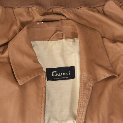 Gallotti Butter Soft Leather Blouson/Jacket Size 48 - Tan