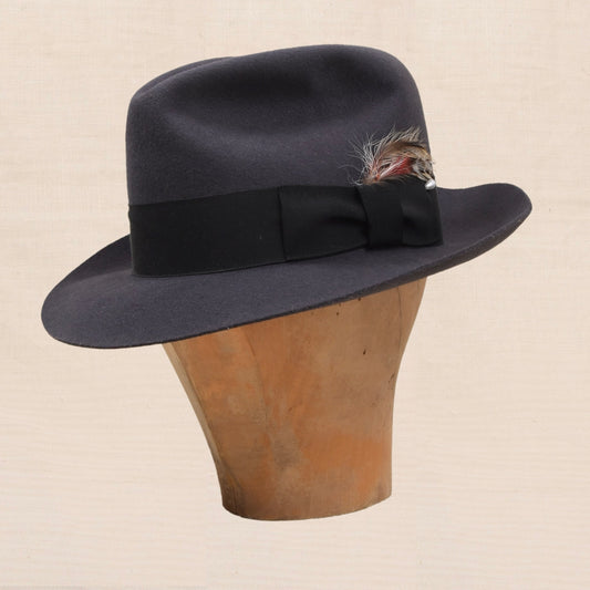 The Untouchables Wool Fedora Size M Made in the USA - Grey