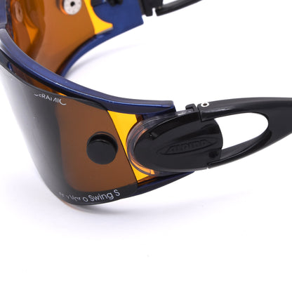 Alpina New Vario Swing S 8380 Shield Cycling Sunglasses - Blue
