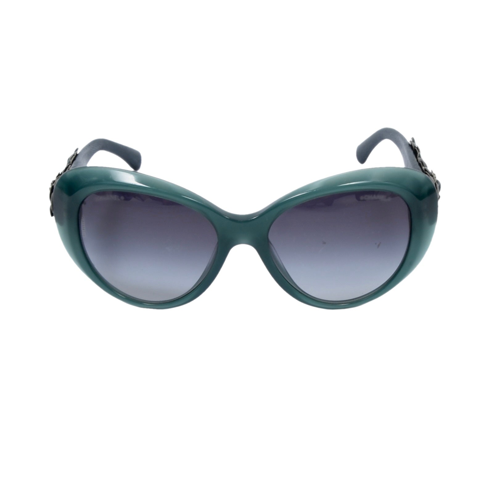 Chanel 5318Q Camellia Leather Sunglasses - Green – Leot James