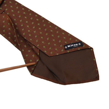 Kiton Napoli Silk Tie ca. 151cm/10cm - Brown