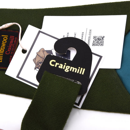 NOS Craigmill Krawatte 100% Schurwolle Made in Scotland – Moosgrün