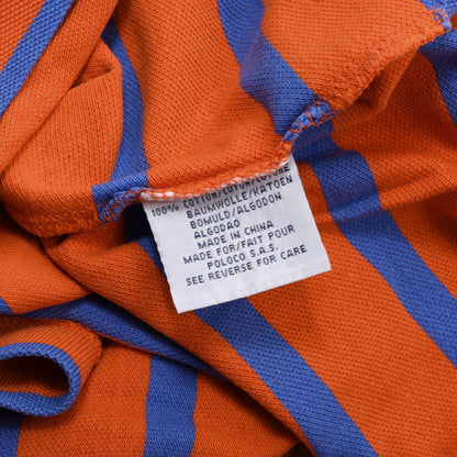 Polo Ralph Lauren 2x Polo Shirts Size M ca. 54.5cm - Blue/Orange Stripes