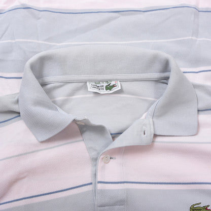 Vintage Lacoste 3x Poloshirts Made in France Größe 6 ca. 54-58cm - Navy/Grün/Streifen