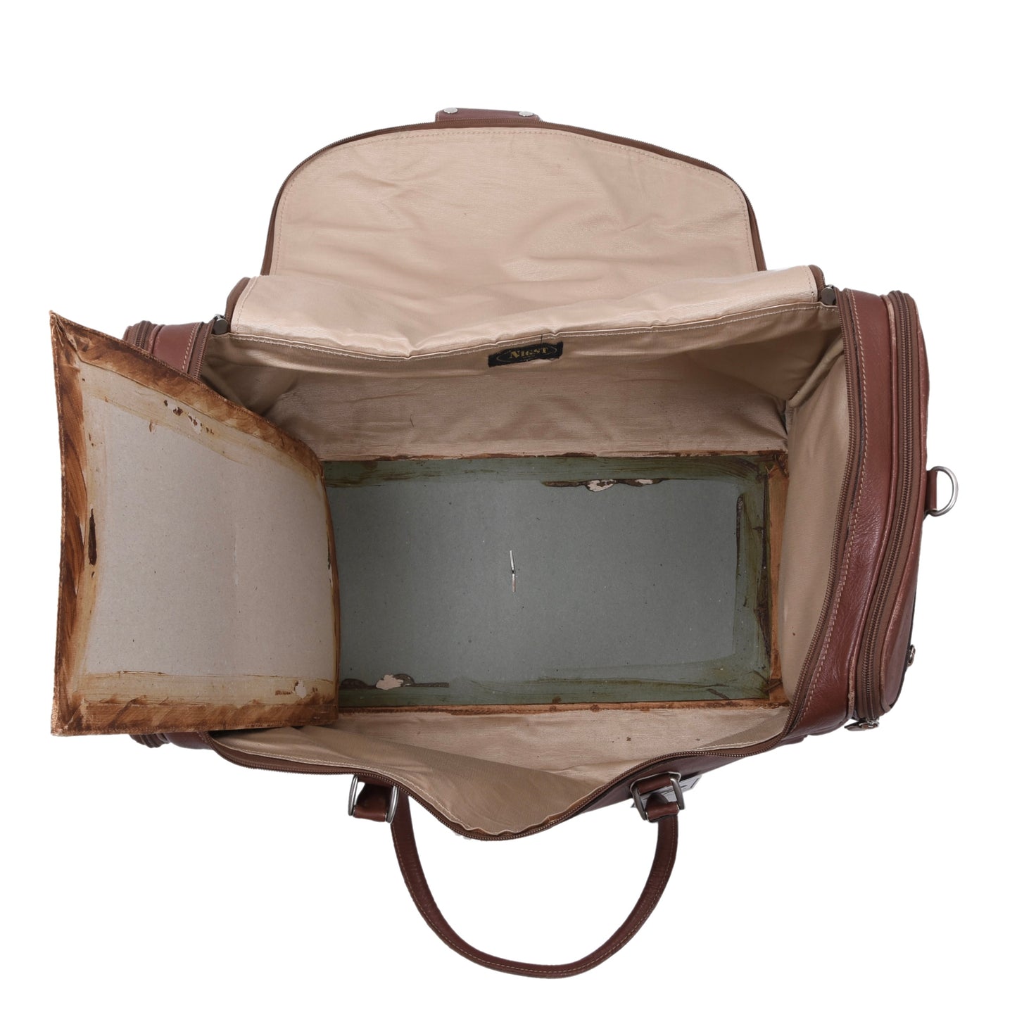 Nigst Wien Leather Weekender/Duffle Bag ca. 57cm - Brown