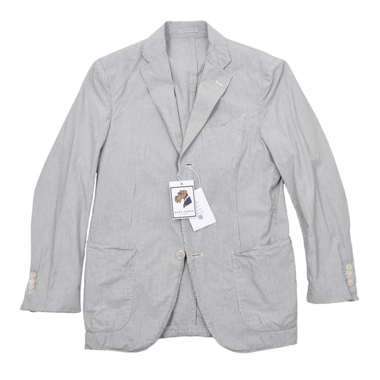 Lardini Baumwoll-Leinen Jacke Größe 48 Brust ca. 49cm - Gestreift