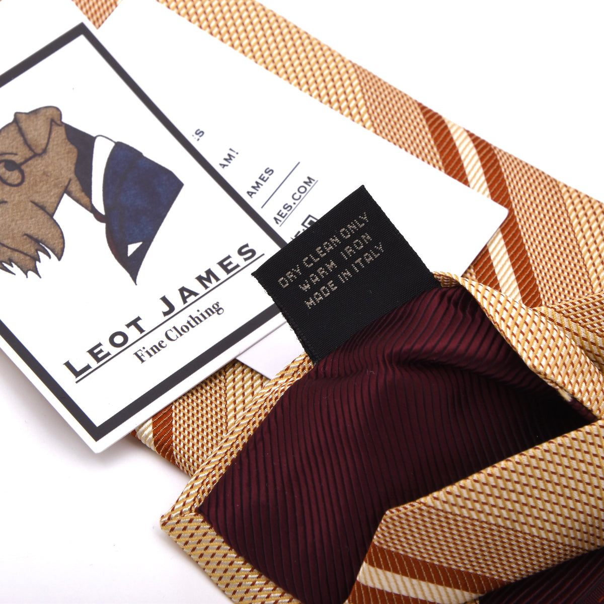 Ermenegildo Zegna Seide Krawatte Made in Italy – Orange-Gelb