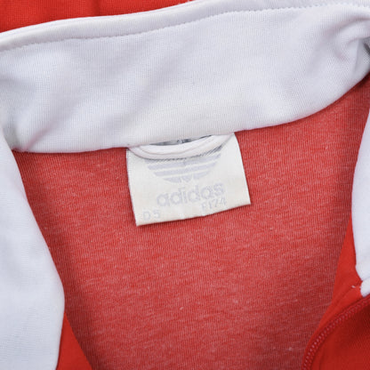 Vintage Silver Label Adidas Trainingsjacke Gr. D5 – Rot/Weiß