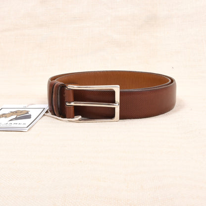 Trafalgar Calfskin Leather Belt Made in USA Size 36/90 - Brown