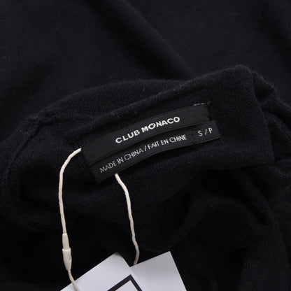 Club Monaco Wool-Silk-Cashmere Turtleneck Sweater Size S Chest ca. 48cm - Black