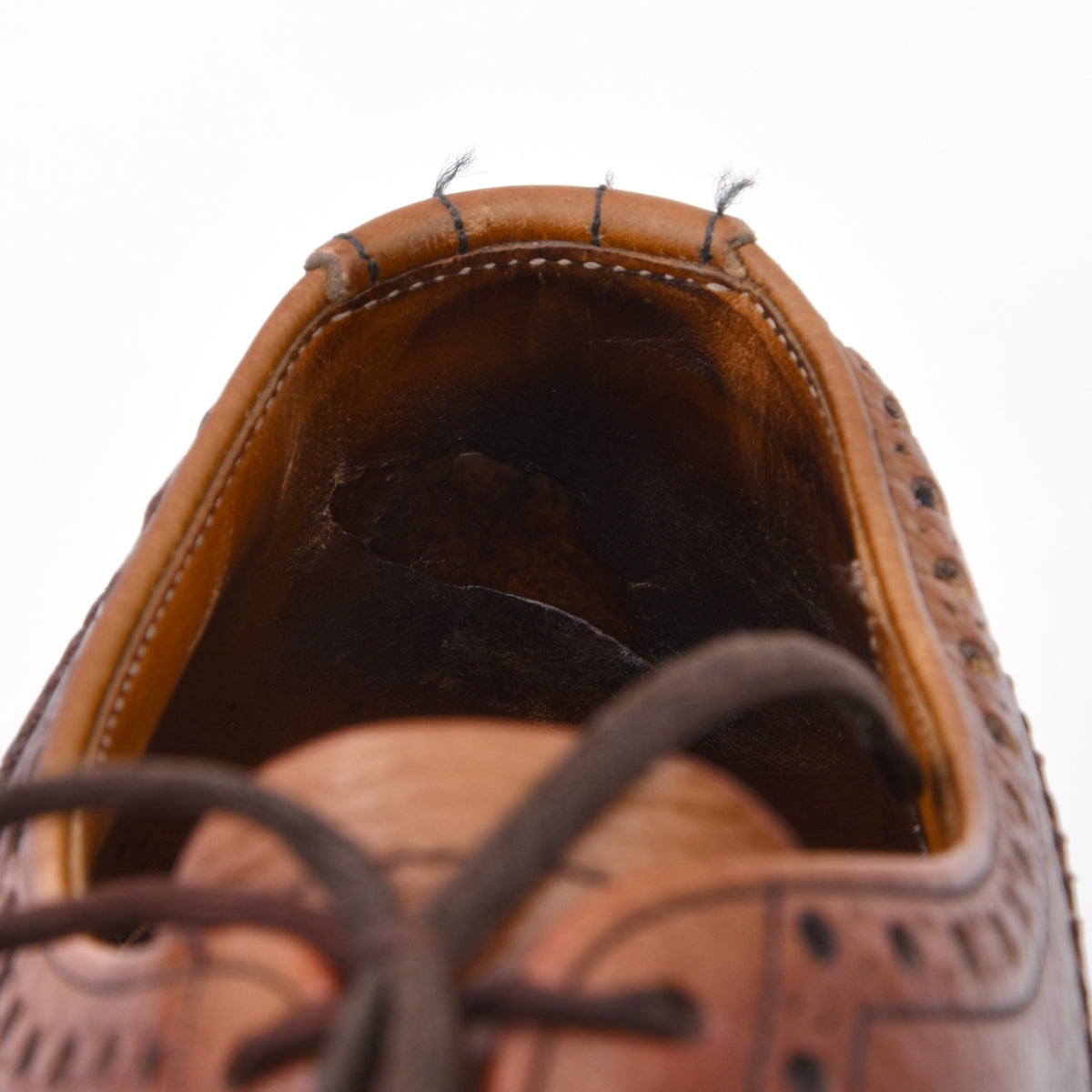 Vintage Church's Ranch Oxhide Brogue Schuhe Gr. 7F – Braun