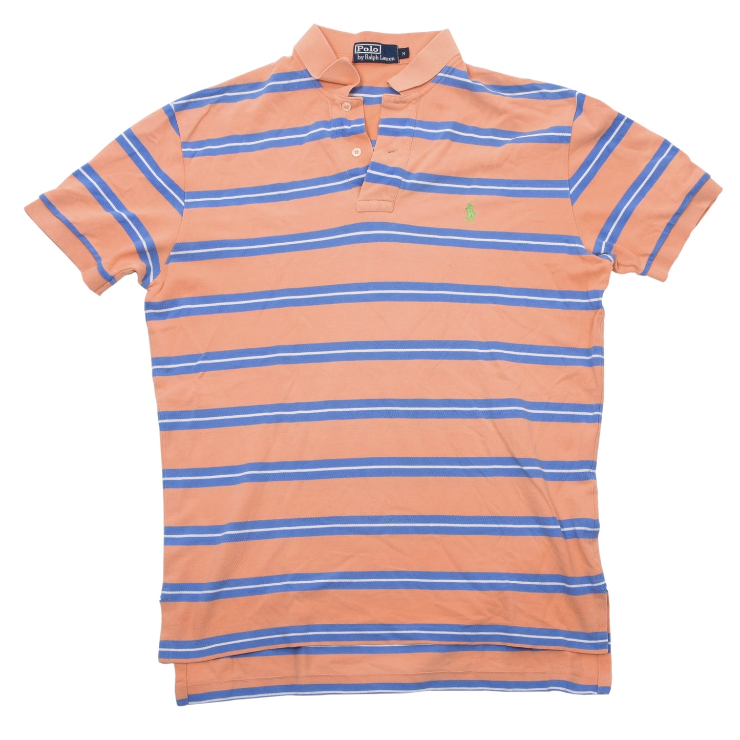 Polo Ralph Lauren 2x Polo Shirts Size M ca. 54.5cm - Blue/Orange Stripes