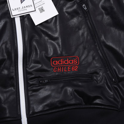 Adidas Chile 62 Shiny Trainingsjacke, Größe S (ca. 50,5 cm) – Schwarz