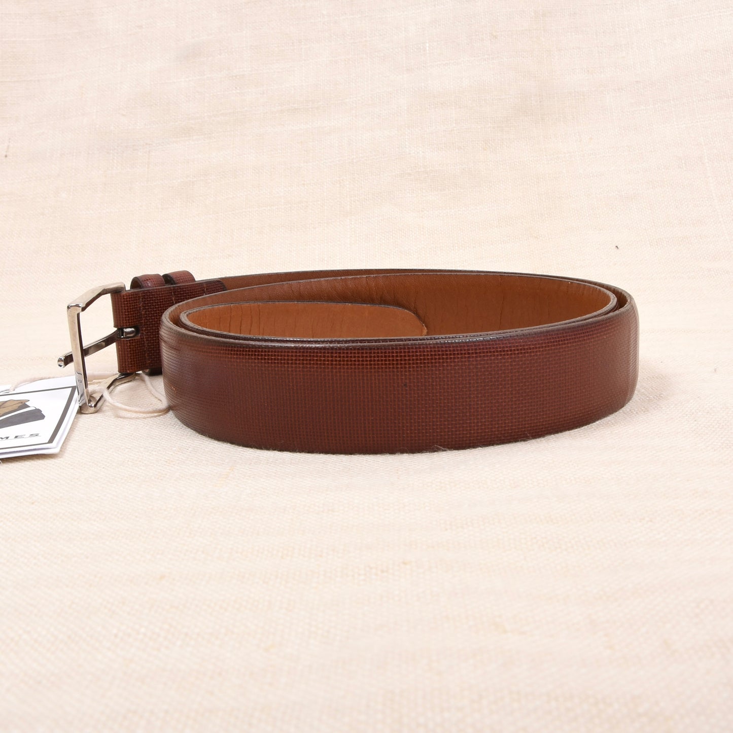 Trafalgar Calfskin Leather Belt Made in USA Size 36/90 - Brown